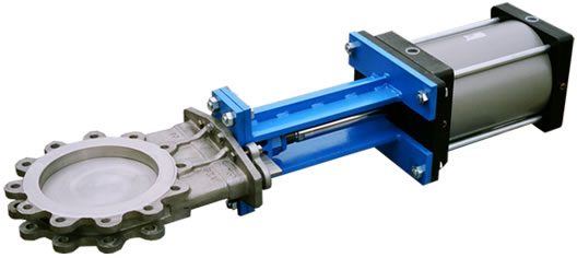 粉粒体向けナイフゲートバルブ(ナイフゲート弁) S-767 S-121