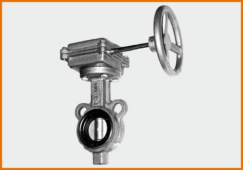 ウォームギア式 10K(5K 共用)バタフライバルブ B−1−G