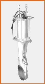 ナイフゲートバルブ エアーシリンダー操作 開度調整機構付 S−122017