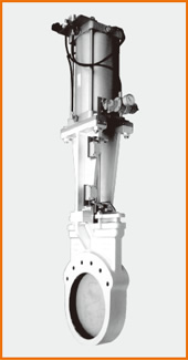 ナイフゲートバルブ エアーシリンダー操作 オール附属品付 S−122022