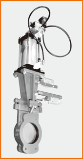 ナイフゲートバルブ エアーシリンダー操作 オール附属品付、防爆仕様 S−122055