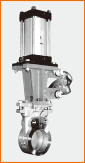 ナイフゲートバルブ エアーシリンダー操作 リミットスイッチ付 S−12208