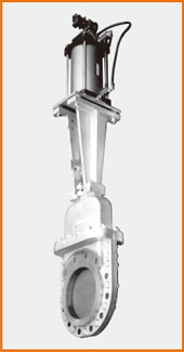 カバー付ナイフゲートバルブ エアーシリンダー操作 オール附属品付 S−8007