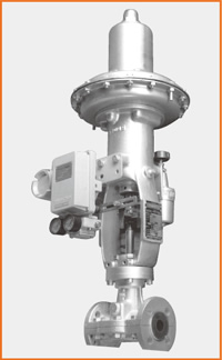 ダイヤフラムモーター操作ピンチバルブ ポジショナー付 S−1500