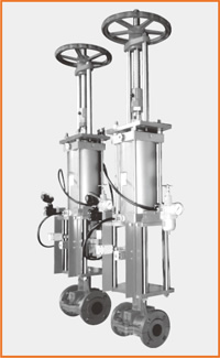 手動兼単動シリンダー操作 電磁弁エアセットリミットスイッチ付 S−1501