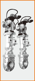 カバー付ナイフゲートバルブ エアーシリンダー操作 S−8002