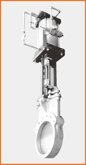 ナイフゲートバルブ エアーシリンダー操作 オール附属品付 S−12204