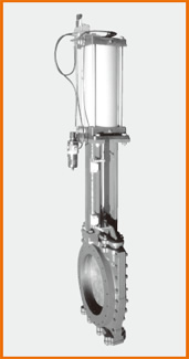 ■ショート型板弁
エアーシリンダー操作
電磁弁、エアー3点セット付
S−1075