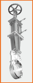 ナイフゲートバルブ エアーシリンダー操作 手動兼用 S−122015